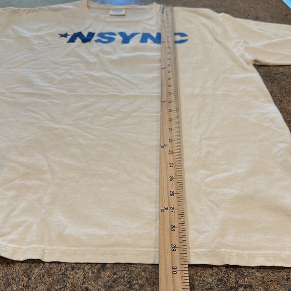 Comfort Wash Your Favorite Boy Band NSYNC Graphic Tee Ivory Size Large - Picture 11 of 11